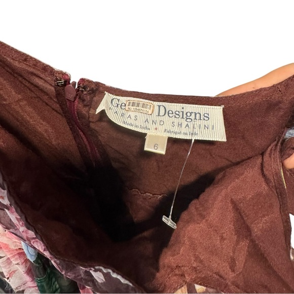 Anthropologie BHLDN x Geisha Designs Isabella Floral Tiered Dress 6 - Picture 7 of 8